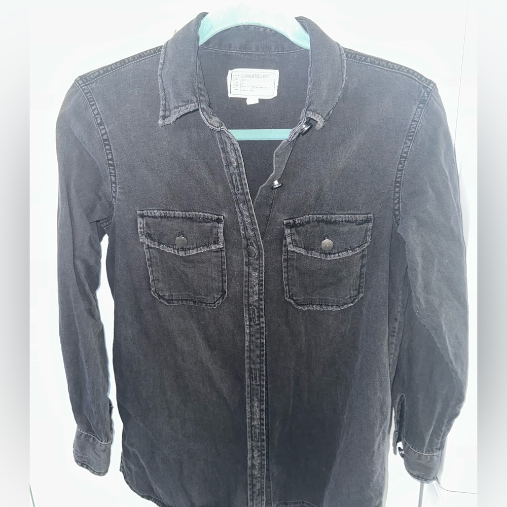 Current/Elliot Grey Denim Shirt
